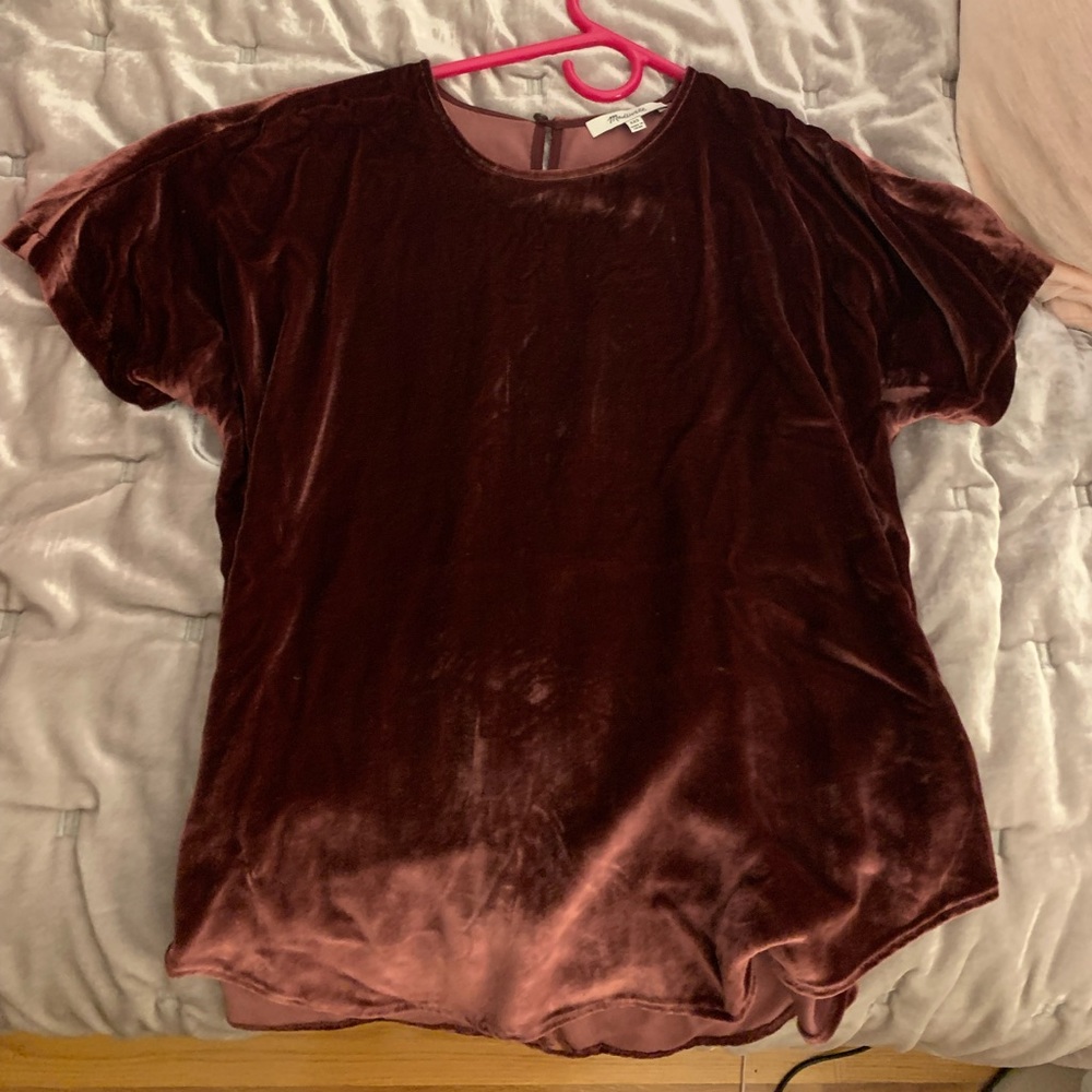 Trendy madewell velvet top
